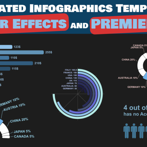 animated infographics template bundle